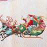 Гобеленовий ранер зі світлим фоном "Різдвяні олені" Emilia Arredamento  - фото