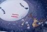 Гобеленові скатертини новорічної тематики з люрексом "Північне сяйво" Emilia Arredamento  - фото