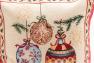 Новорічна гобеленова наволочка з люрексом «Сніговий хоровод», Villa Grazia Premium  - фото