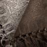 Плед сріблясто-коричневий 100% вовна Shingora  - фото