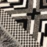 Плед чорно-білий 100% бавовна Shingora  - фото