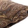 Плед коричневий вовняно-віскозний Shingora  - фото