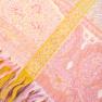 Плед жовто-рожевий 100% вовна Shingora  - фото
