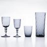 Келих скляний для вина сизого кольору Torson Zafferano  - фото