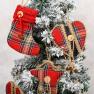Іграшки у вигляді зірок, сердець та різдвяних шкарпеток EDG 6 шт.  - фото