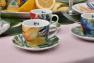 Набір з 2-х кавових порцелянових чашок "Тропічні квіти" Brandani  - фото