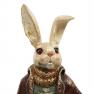 Статуетка з полірезину з потертостями "Кролик з тростиною" Mastercraft  - фото