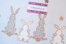 Пасхальний наперон із вишитими фігурками кроликів «Світле свято» Villa Grazia  - фото