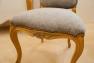 Елегантний стілець з м'яким сидінням та основою з натурального дерева Luis XV AM Classic  - фото