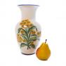 Класична ваза Satureria із кераміки з рослинним малюнком «Ботаніка» L´Antica Deruta  - фото