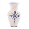 Класична ваза Satureria із кераміки з рослинним малюнком «Ботаніка» L´Antica Deruta  - фото
