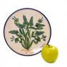 Настінна тарілка Lavanda з колекції декору з рослинним малюнком «Ботаніка» L´Antica Deruta  - фото