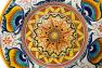 Декоративна тарілка із італійської кераміки ручної роботи Geometric L´Antica Deruta  - фото