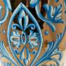 Розкішна керамічна парасольниця з позолотою та ручним розписом Oro Antico L´Antica Deruta  - фото