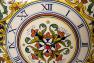 Годинник круглий керамічний з візантійським орнаментом L´Antica Deruta  - фото