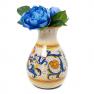 Керамічна ваза ручного виготовлення з барвистим малюнком Ricco L´Antica Deruta  - фото