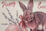Таріль з рожевими відтінками "Великодній заєць" Ceramica Cuore  - фото
