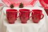 Новорічна чашка червона "Зима" Bordallo  - фото