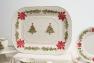 Сервіз столовий новорічний білий "Різдво" Bordallo  - фото