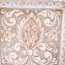 Квадратна декоративна тарілка з різьбленої кераміки з патиною Scalfito L´Antica Deruta  - фото