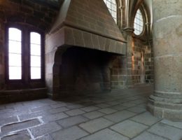 Самый большой в мире камин аббатства Мон Сен-Мишель