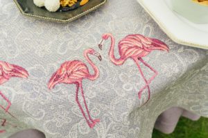 Гобеленовая скатерть Фламинго Villa Grazia Premium