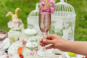 Розовый бокал для шампанского Villa Grazia