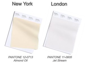 Базовые цвета Pantone: Almond Oil и Jet Stream