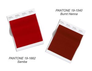 Основные цвета Pantone: Samba и Burnt Henna