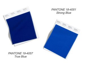 Основные цвета Pantone: True Blue и Strong Blue