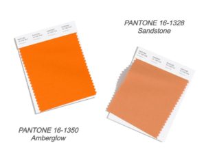 NYFW палитра Pantone: Amberglow и Sandstone