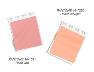 NYFW палитра Pantone: Rose Tan и Peach Nougat